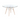Mesa Eames de Vidrio 90cm